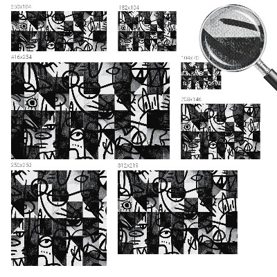 3D fototapet Ritande kaos