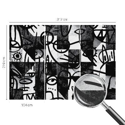 3D fototapet Ritande kaos