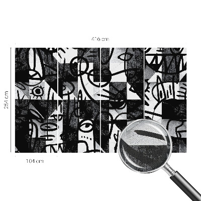 3D fototapet Ritande kaos