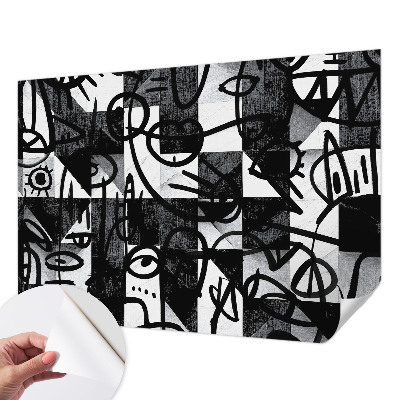 3D fototapet Ritande kaos