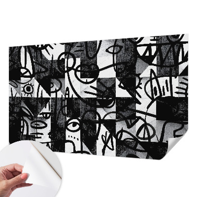 3D fototapet Ritande kaos