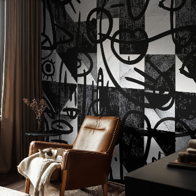 3D fototapet Ritande kaos