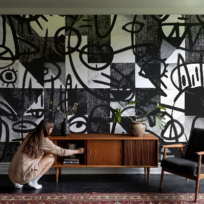 3D fototapet Ritande kaos