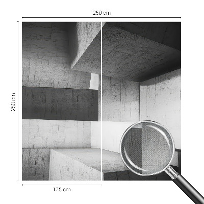 Fototapet barn med geometriska skulpturer