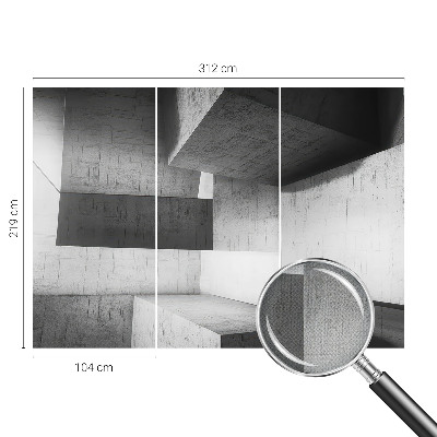 Fototapet barn med geometriska skulpturer
