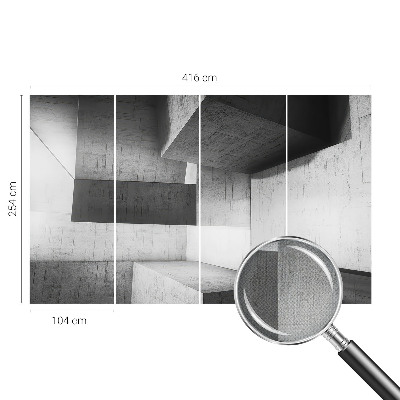 Fototapet barn med geometriska skulpturer