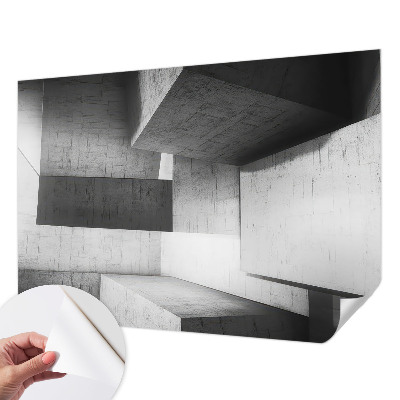 Fototapet barn med geometriska skulpturer