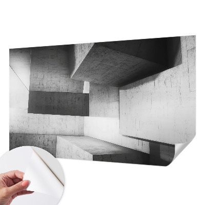 Fototapet barn med geometriska skulpturer
