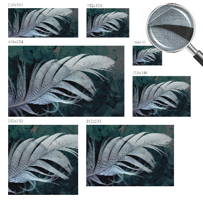 Självhäftande fototapet Eterisk fjäder