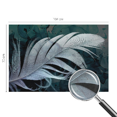 Självhäftande fototapet Eterisk fjäder