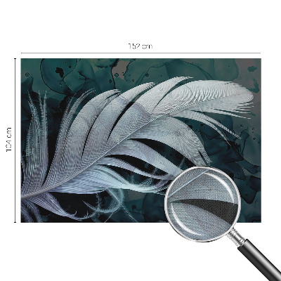 Självhäftande fototapet Eterisk fjäder