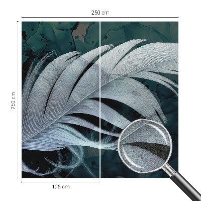 Självhäftande fototapet Eterisk fjäder