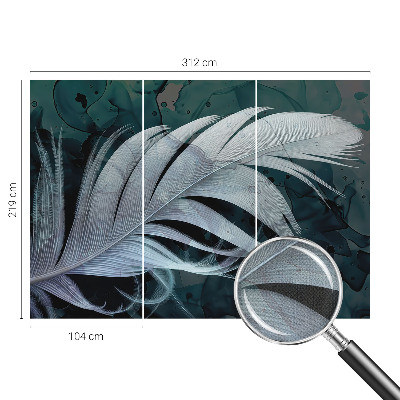 Självhäftande fototapet Eterisk fjäder