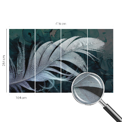 Självhäftande fototapet Eterisk fjäder