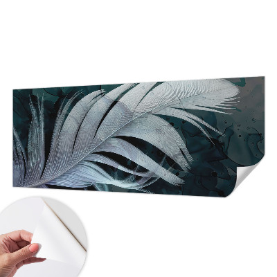 Självhäftande fototapet Eterisk fjäder