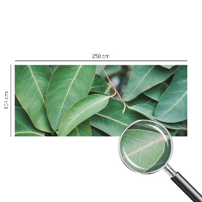Självhäftande fotovägg med motiv av gröna blad
