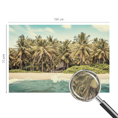 Fototapet barn med motiv av en tropisk strand