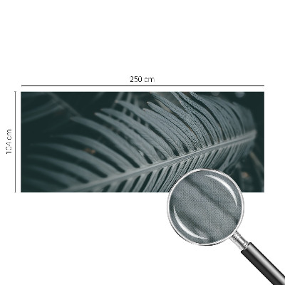 Fototapet barnrum med motiv av ett grönt blad