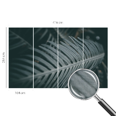 Fototapet barnrum Grönt blad