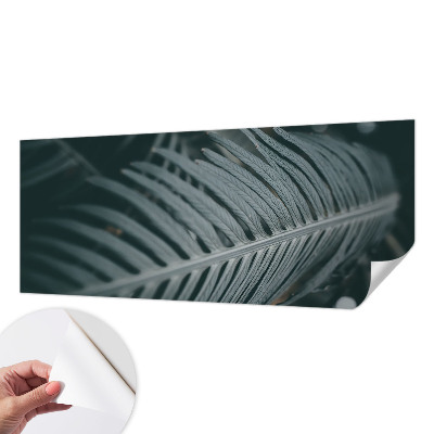 Fototapet barnrum med motiv av ett grönt blad