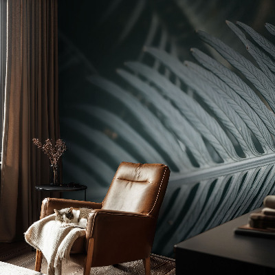 Fototapet barnrum Grönt blad