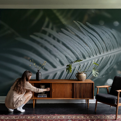 Fototapet barnrum Grönt blad