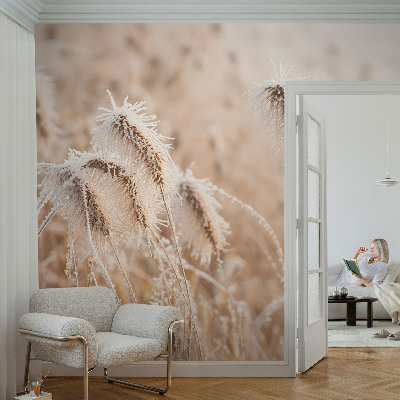 Självhäftande fototapet med motiv föreställande ett vinterlandskap
