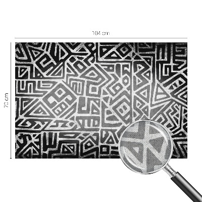 3D fototapet med ett geometriskt labyrintmotiv