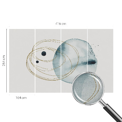 Självhäftande fototapet Abstrakt koppling
