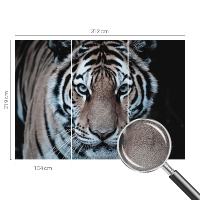 Fototapet för barn med ett tigerporträtt