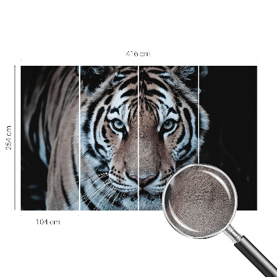 Fototapet för barn med ett tigerporträtt