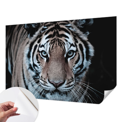 Fototapet för barn med ett tigerporträtt