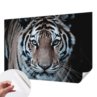 Fototapet för barn med ett tigerporträtt