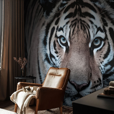 Fototapet för barn med ett tigerporträtt