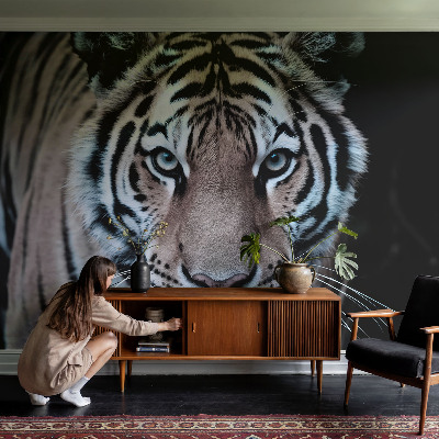 Fototapet för barn med ett tigerporträtt