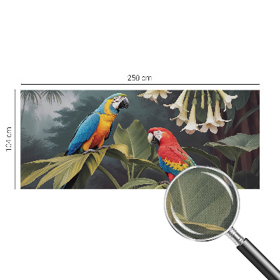 Peel and stick fototapet Färgglada papegojor