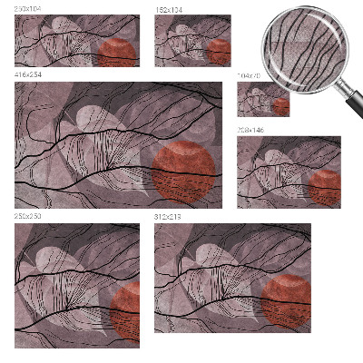 3D fototapet med en energisk abstrakt design