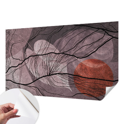 3D fototapet med en energisk abstrakt design
