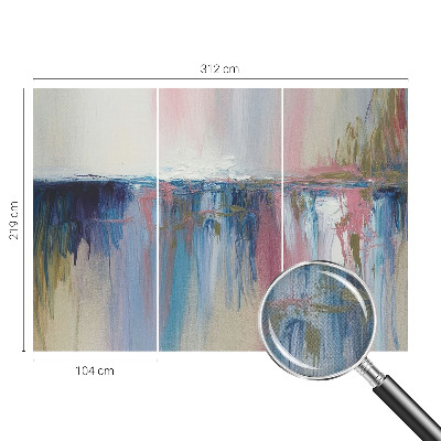 Självhäftande fototapet med färgglad abstrakt design