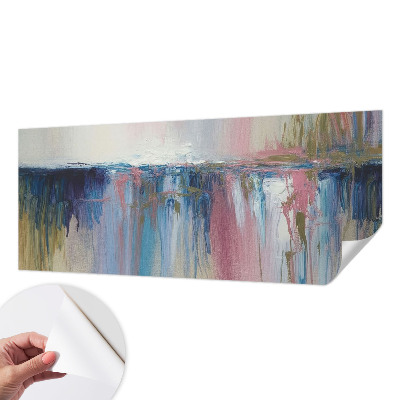 Självhäftande fototapet med färgglad abstrakt design