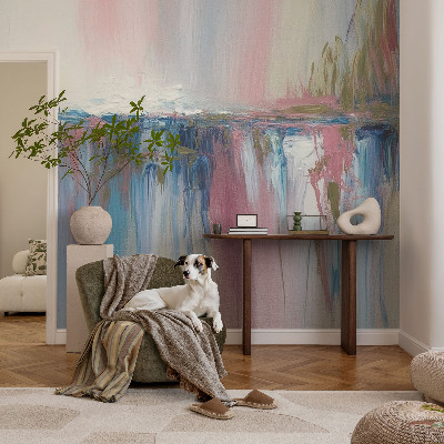 Självhäftande fototapet med färgglad abstrakt design