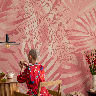 Peel and stick fototapet Tropiska löv