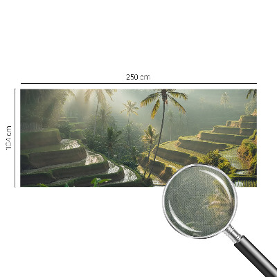 3D fototapet med motiv av paradisträdgårdens terrasser