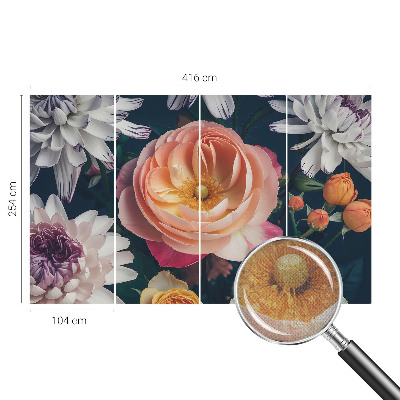 Fototapet barnrum Blommig harmoni