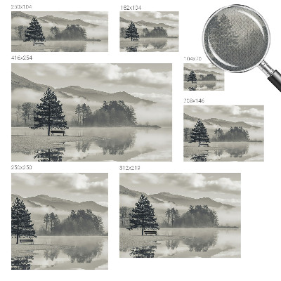 3D fototapet Romantiskt landskap