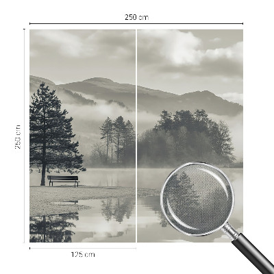 3D fototapet med ett romantiskt landskap