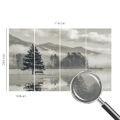 3D fototapet Romantiskt landskap