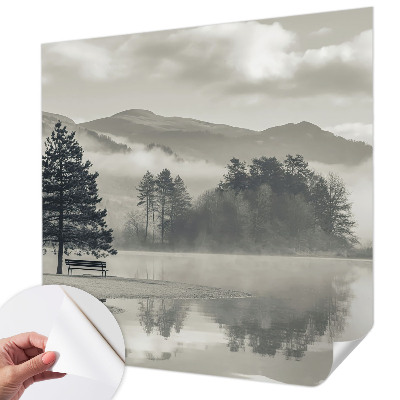 3D fototapet med ett romantiskt landskap