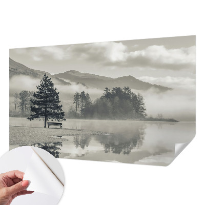 3D fototapet med ett romantiskt landskap
