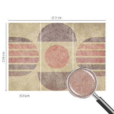 Självhäftande fototapet Geometriska former